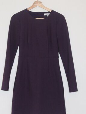 Elizabeth and James Plum Purple Cut-Out Back Mini Dress | Size 4 | Cocktail